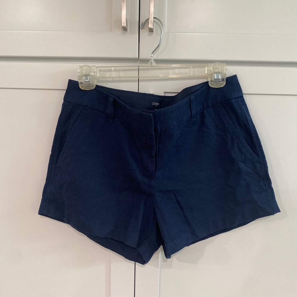 NWOT j crew navy chino shorts